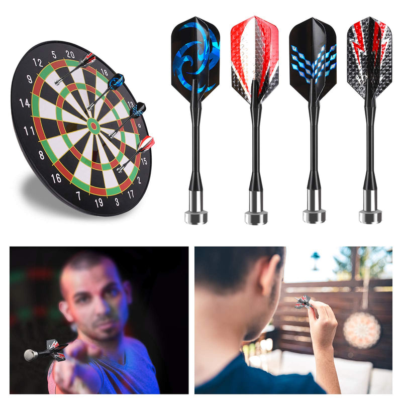 Accmor 12pcs Magnetic Darts, Replacement Dart Game Safety Plastic Darts, Magnetic Darts for Dartboard Red Black Blue-Modern - BeesActive Australia