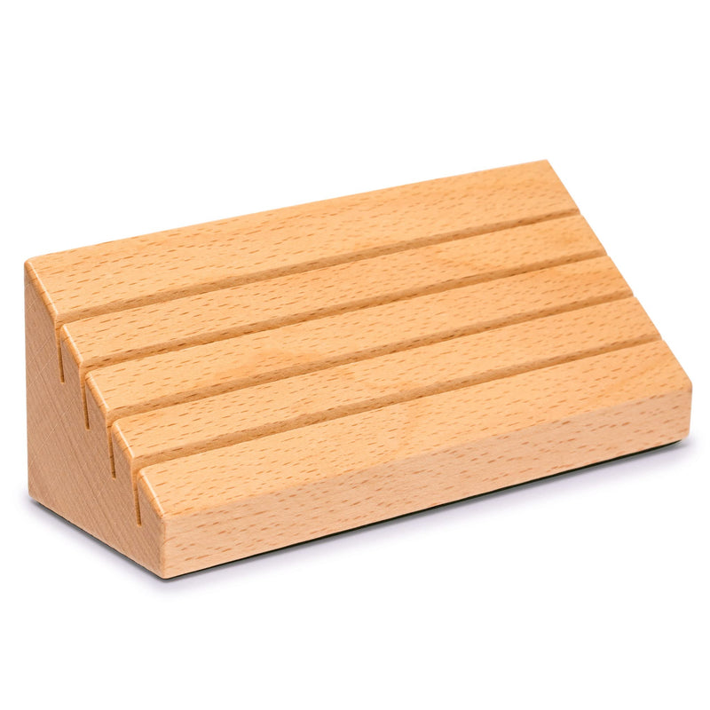 Yellow Mountain Imports Standard-Size Solid Beechwood Playing Card Holders/Racks - Set of 2 - Card Organizers - BeesActive Australia