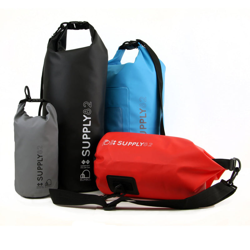 [AUSTRALIA] - Buhbo Supply82 Waterproof Dry Bag, Best Stuff Sack for Kayaking Fishing Rafting Boating Camping Beach Swimming Gym Black 