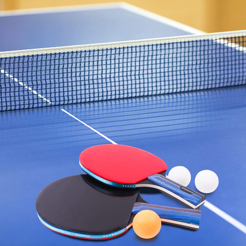 Ping Pong Paddles - Chasehill High-Performance Sets with Premium ,Table Tennis Rackets, 3 pcs Ping Pong Balls, Compact Storage Case | Table Tennis Racket Set of 2 2-player-set-long - BeesActive Australia