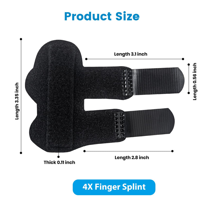 EDNYZAKRN 4Pcs Finger Splints, Finger Brace for Trigger Finger - Broken Finger - Arthritis - Straightening - Pain Relief, Finger Protectors Support for Index - Middle - Ring Finger - BeesActive Australia