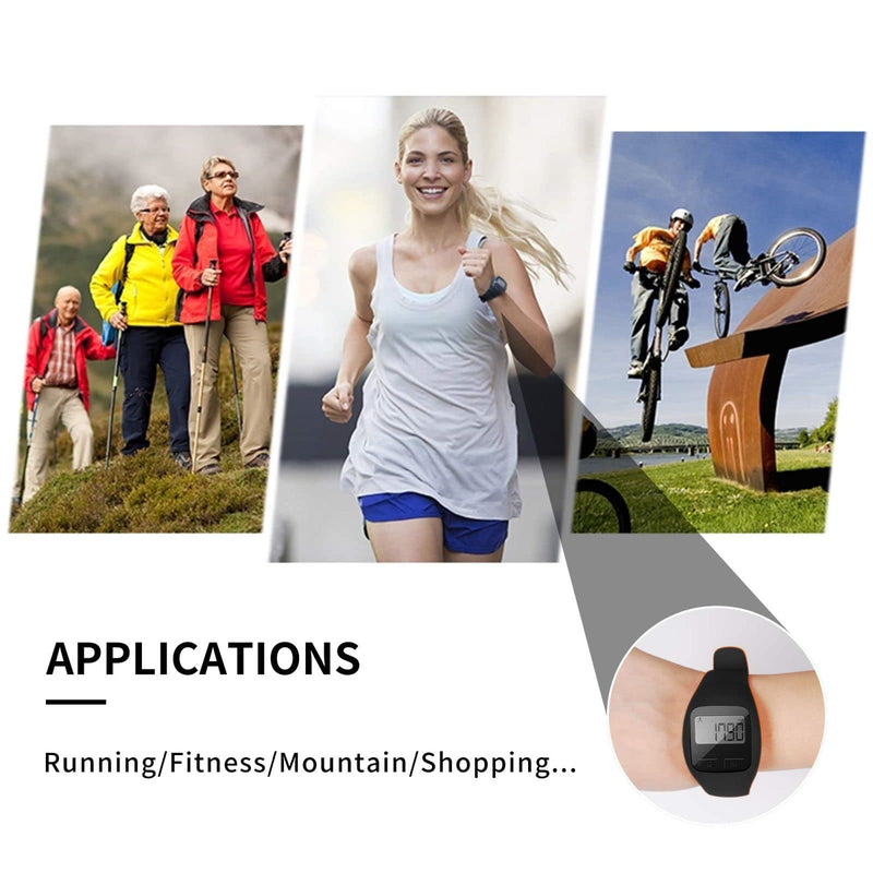 BATAUU Fitness Tracker, 3D Digital Watch Pedometer for Walking & Running, Simply Operation, Accurate Step Counter,Walking Distance Miles & Km, Calorie Counter, Activity Time - BeesActive Australia