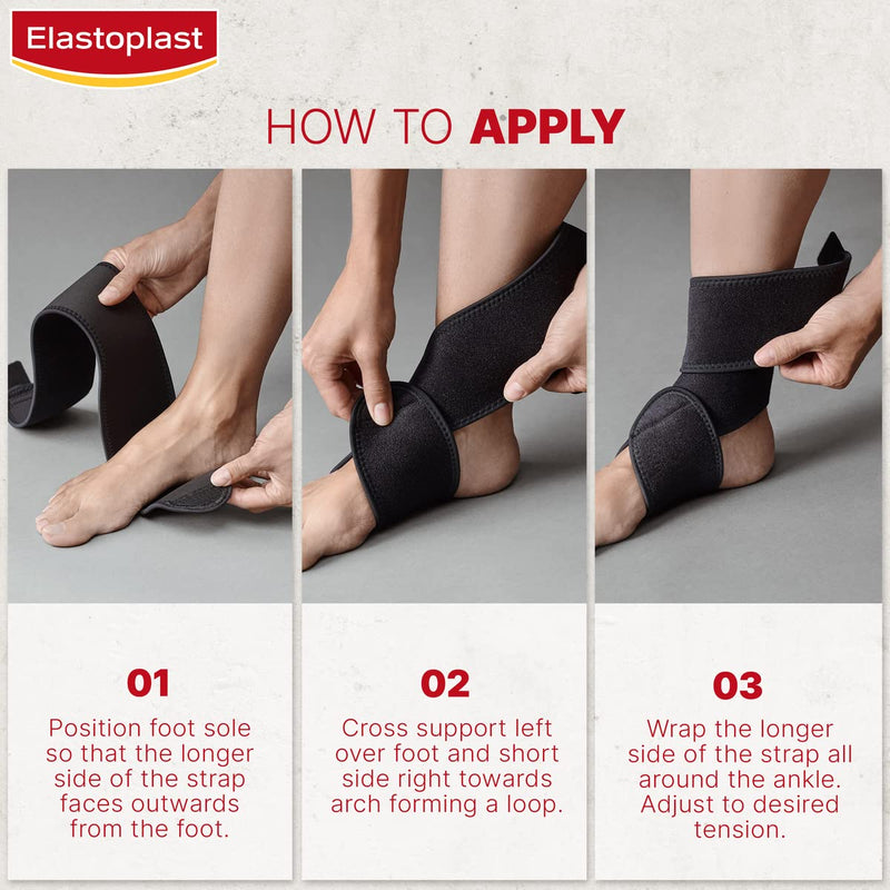 Elastoplast Protective Adjustable Ankle Support, Ankle Support Brace for Ligament Damage, Achilles Heel, Tendonitis, Sprains, Strains and Weak/Inured Ankles, Medical-Grade Anke Brace for Women and Men - BeesActive Australia