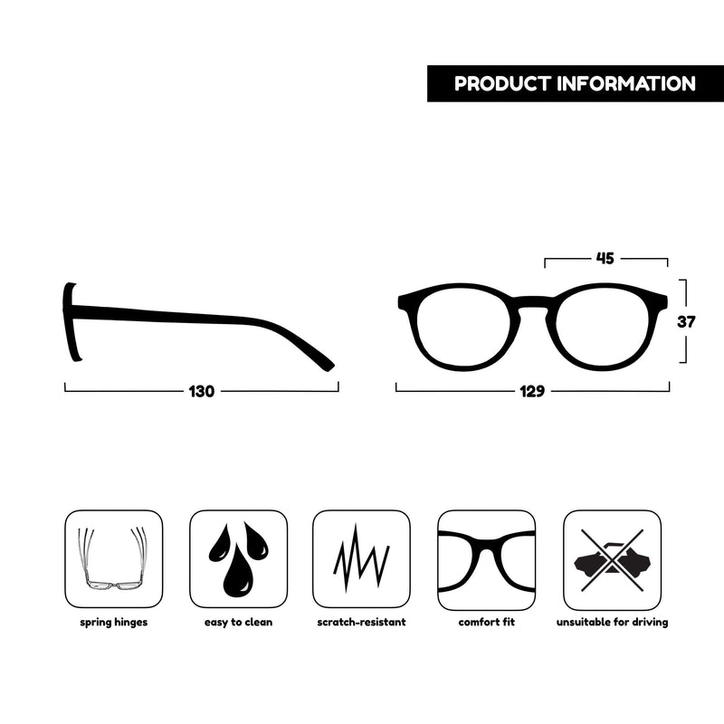 Opulize Zen Reading Glasses Cool Round Frame Spring Hinges Scratch Resistant Shiny Dark Brown Tortoiseshelll Mens Womens R24-2 +3.00 +2.50 Magnification Dark Brown Tortoiseshelll With Black Arms - BeesActive Australia