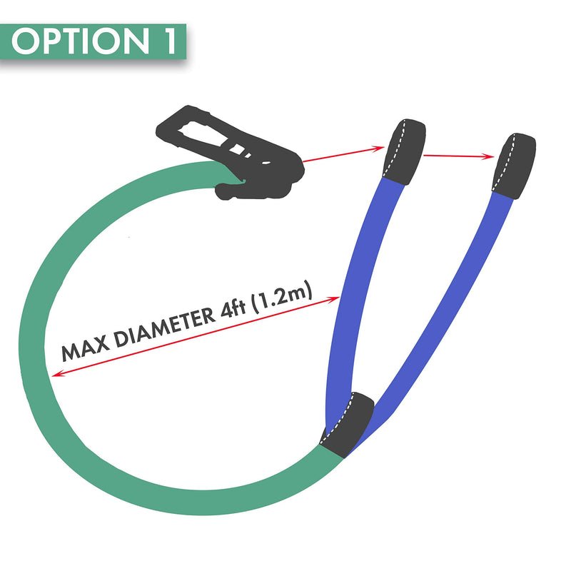 Cateam Extension for Slackline 8 ft. Ninja Obstacle Course, Slackline Extension - BeesActive Australia