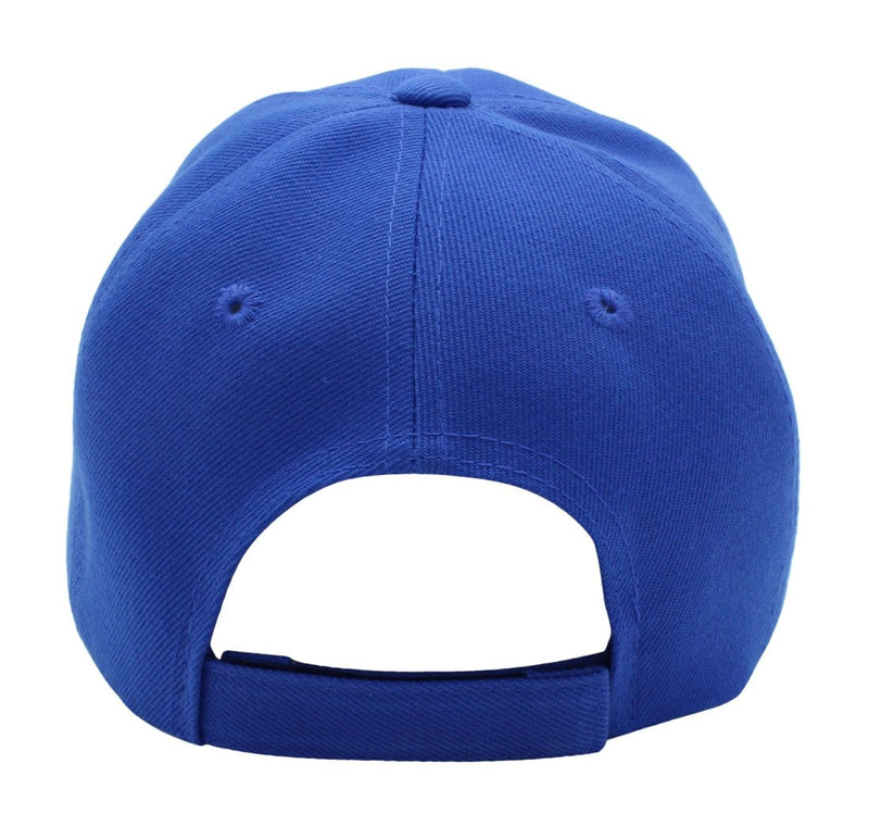 Top Level Baseball Cap Men Women - Classic Adjustable Plain Hat Royal - BeesActive Australia