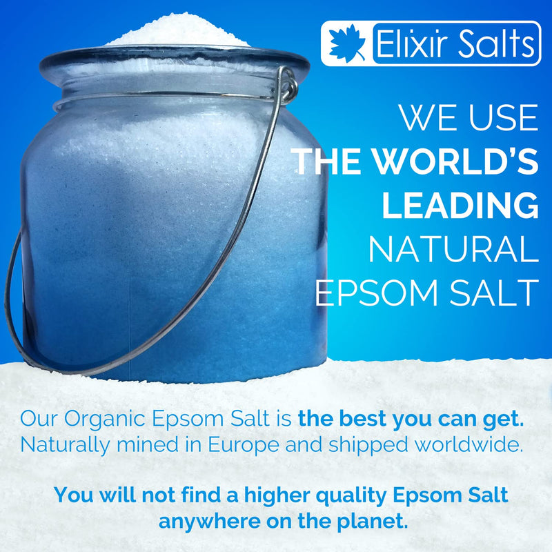 Elixir Gardens ORGANIC EPSOM BATH SALTS | 5KG BUCKET/PAIL/TUB | Magnesium Sulphate - BeesActive Australia
