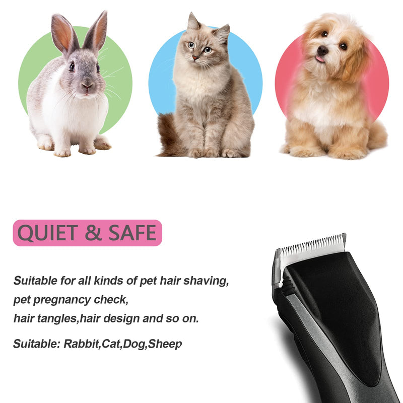 #10 Blade CeramicEdge Carbon-Infused Steel Dog Clippers Blades Compatible with Andis Pet Clippers AG AGC Ceramic Sharp Size-10, 1/16-Inch Cut Length,Sliver - BeesActive Australia