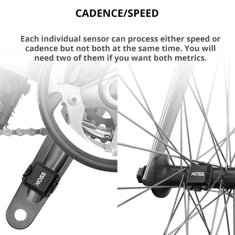 XOSS Bike Cadence Sensor & Speed Sensor Speedometer Bicycle ANT+ Bluetooth 4.0 Wireless Cycle Computer (2 Pack) - BeesActive Australia