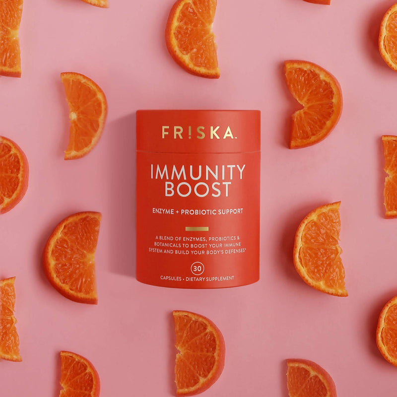 Friska Immunity Boost | Probiotic and Digestive Enzyme Supplement with Elderberry, Vitamin C and Echinacea | Natural Immune Support | 30 Capsules - BeesActive Australia