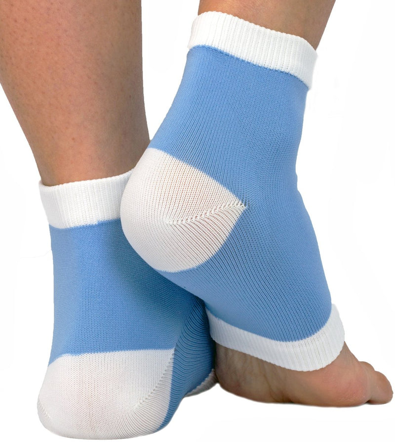 NatraCure Intensive Moisturizing Gel Heel Sleeves (1325-M CAT) 1 Pair - Blue Heel Sleeve - BeesActive Australia