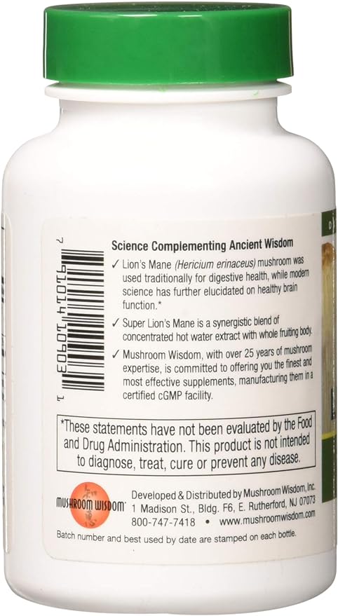 Super Lion's Mane - 120 Vegetable Tablets by Mushroom Wisdom - BeesActive Australia