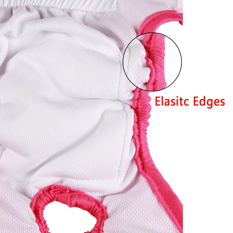 vecomfy Washable Dog Diapers Female for Small Dogs(3 Pack),Premium Reusable Leakproof Puppy Nappies XS Purple+Black+Strip - BeesActive Australia