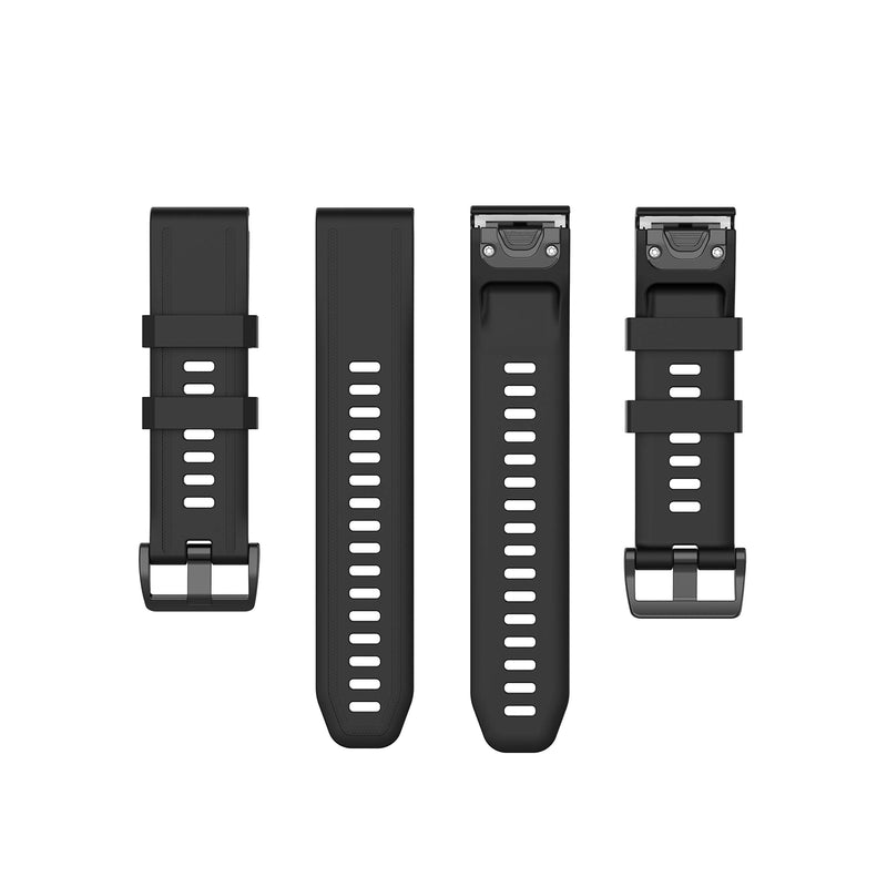 Compatible for Garmin Fenix 6S/6S Pro, 20mm Width Silicone Strap WatchBand Replacement for Garmin Fenix 6S/fenix 6S pro/fenix 6S Sapphire/Fenix 5S/Fenix 5S plus/D2 delta S Smartwatches Black - BeesActive Australia