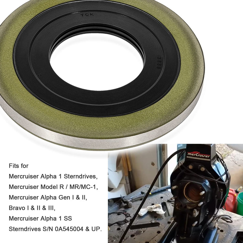 Johntruck Gimbal Bearing Oil Seal Suitable for Mercruiser Gimbal Bearing Housing Replacement for Mercruiser 26-88416/36143, Sierra 18-2094, GLM 85910, Mallory 9-76230 - BeesActive Australia
