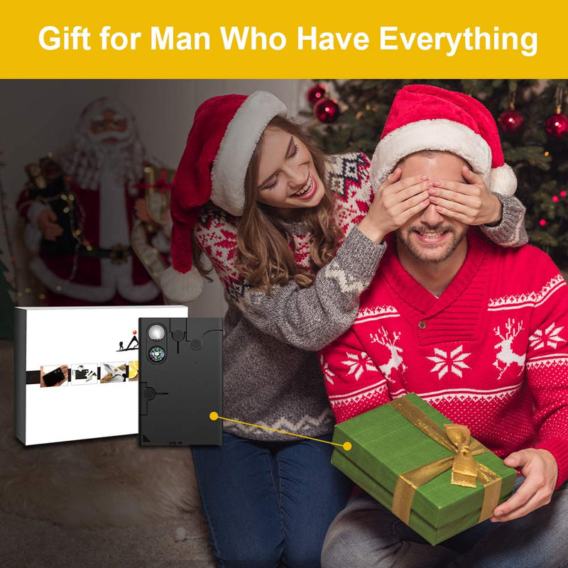 Upgraded Credit Card Tool Multitool - Fathers Gifts for Dad Him 18 in 1 Multi-Tool Gadgets - Christmas Gifts for Men Dad Father Women Stocking Stuffers Wallet Tools With Blade Compass Screwdrivers - BeesActive Australia
