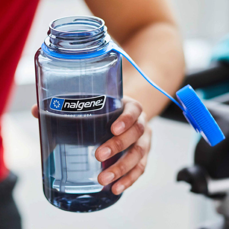 Nalgene Tritan Mouth BPA-Free Water Bottle Lid 16oz Wide Mouth Blue - BeesActive Australia
