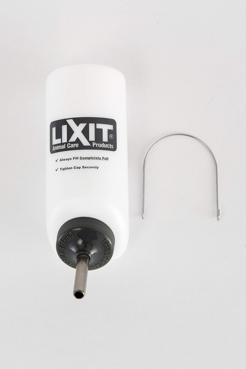 Lixit Wide Mouth BPA-Free Cage Water Bottles for Rabbits, Ferrets, Guinea Pigs, Rats, Chinchillas, Hamsters, Mice, Hedgehogs, Gerbils and Other Small Animals. Translucent 16 Ounce - BeesActive Australia