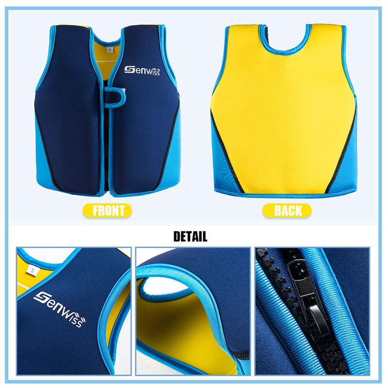 Genwiss Baby Girl Swim Vest Toddler Swim Vest for Age 18 Months - 2 Years Baby Toddler Fit 20-28 lbs Blue Large(5-7 years/38-55 lbs) - BeesActive Australia