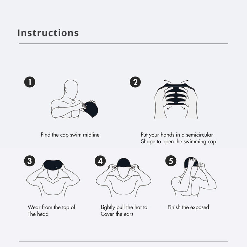 TYR Wrinkle Free Silicone Cap Black - BeesActive Australia