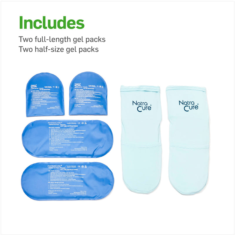 NatraCure Cold Therapy Socks - Gel Ice Treatment for Feet, Heels, Swelling, Arch Pain - (Size: Small/Medium) 2 Count (Pack of 1) - BeesActive Australia