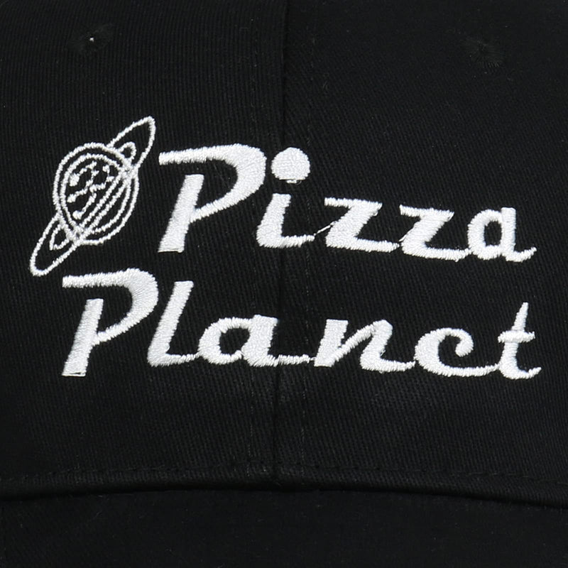 YUNXIBASECAP Pizza Planet Hat Baseball Cap Embroidery Dad Hat Aadjustable Cotton Adult Sports Hat Unisex Black-1 - BeesActive Australia