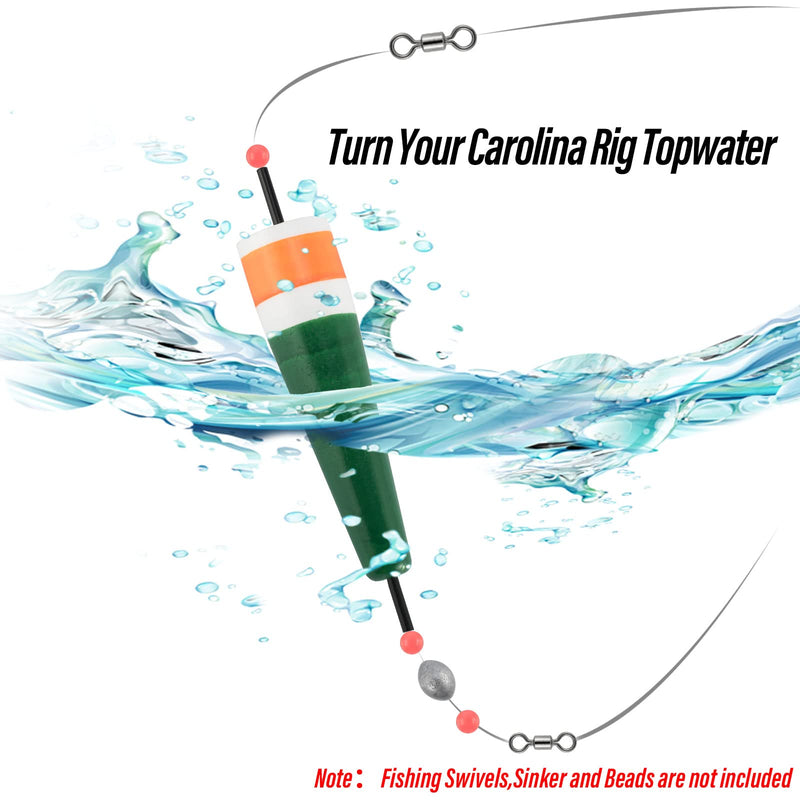 Dr.Fish 5 Pack Popping Cork Floats Foam Float Fishing Bobbers for Carolina Rig Freshwater Saltwater Fishing Tackle Accessories for Bass Catfish Speckled Trout Redfish Flounder - BeesActive Australia