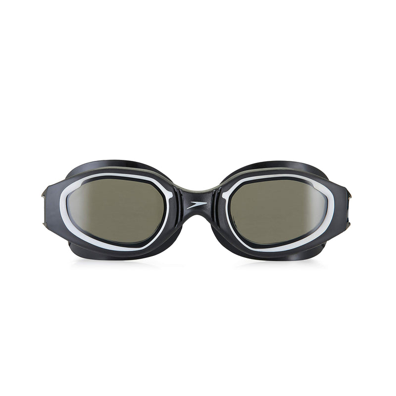 [AUSTRALIA] - Speedo Unisex Adult Swim Goggles HydroComfort BLACK/STEEL 