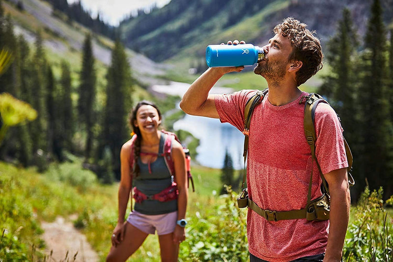 Hydro Flask Wide Mouth Flex Cap Bottle - Stainless Steel Reusable Water Bottle - Vacuum Insulated 20 Oz Alpine - BeesActive Australia
