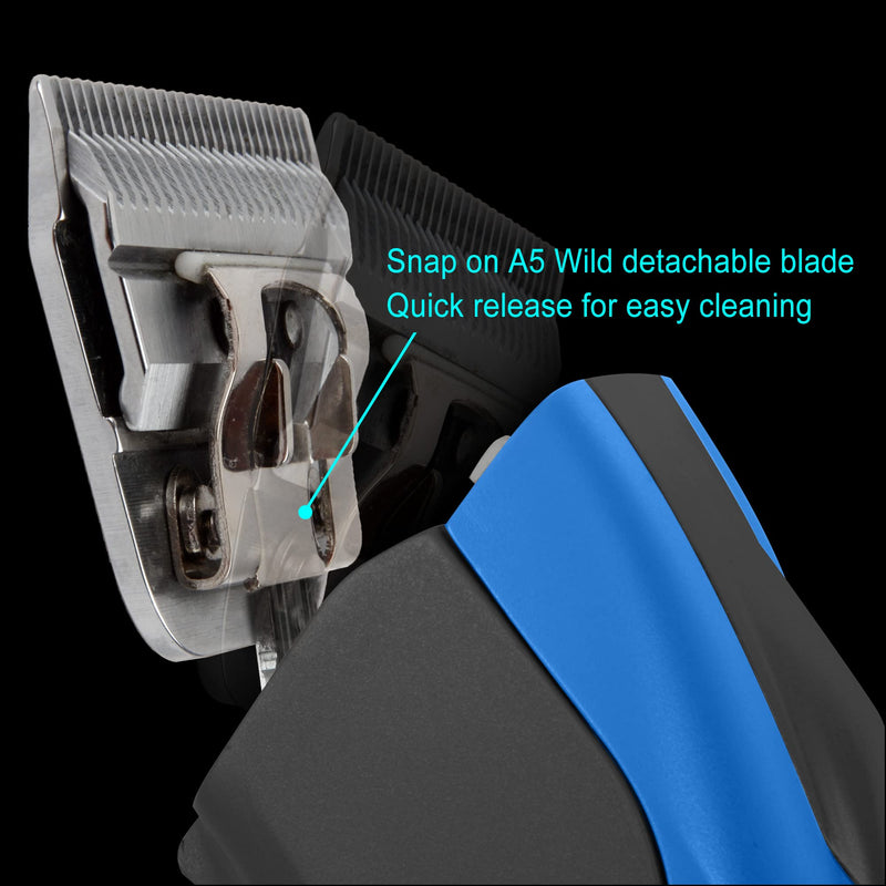 Furzone Detachable Blade - Size 10W Wide Blade 1/16", Made of Extra Durable Japanese Steel, Compatible with Most Andis, Oster, Wahl A5 Clippers - BeesActive Australia