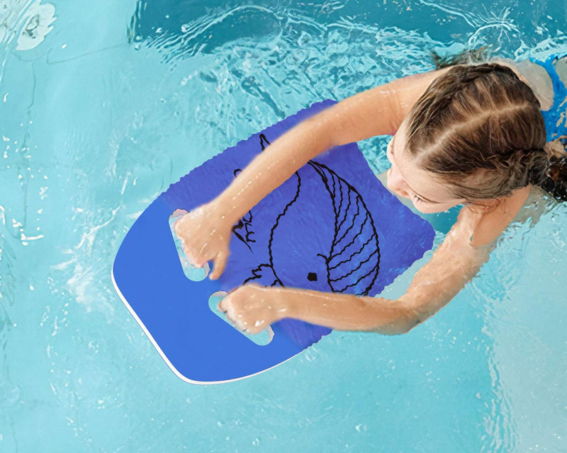 MoKo Swim Kickboard, Cartoon Swimming Training Kick Board Pool Exercise Equipment Promote Natural Swimming Position Water Fun Tool for Kids Blue - BeesActive Australia