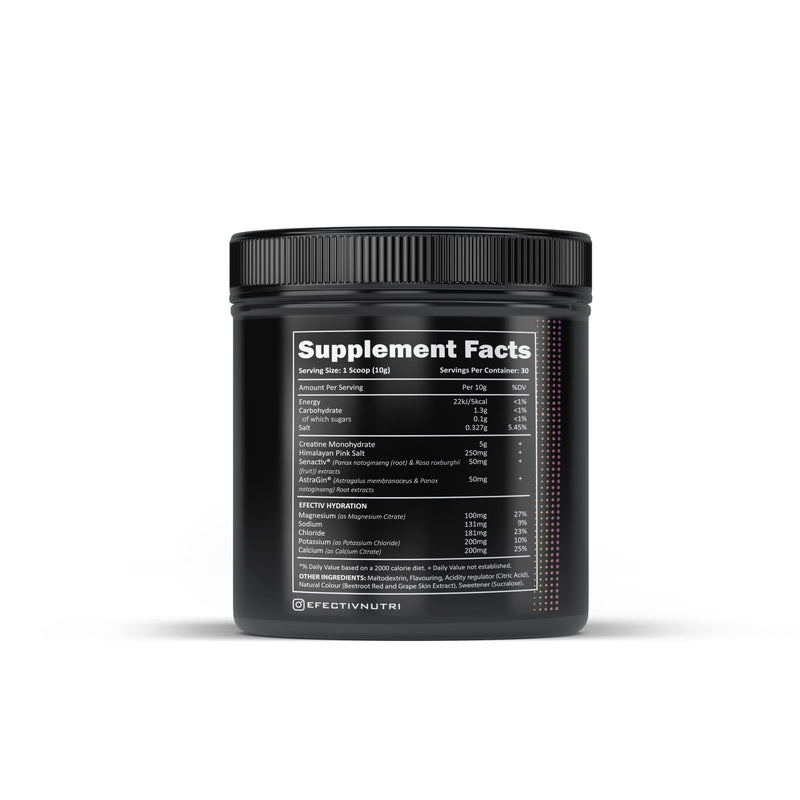 Efectiv Performance Creatine - 5grams Creatine Monohydrate - Added Electrolytes - Increased Absorption - Produces Increased Levels of ATP - 30 Servings - 300 Grams (Mango & Passionfruit) Mango & Passionfruit - BeesActive Australia