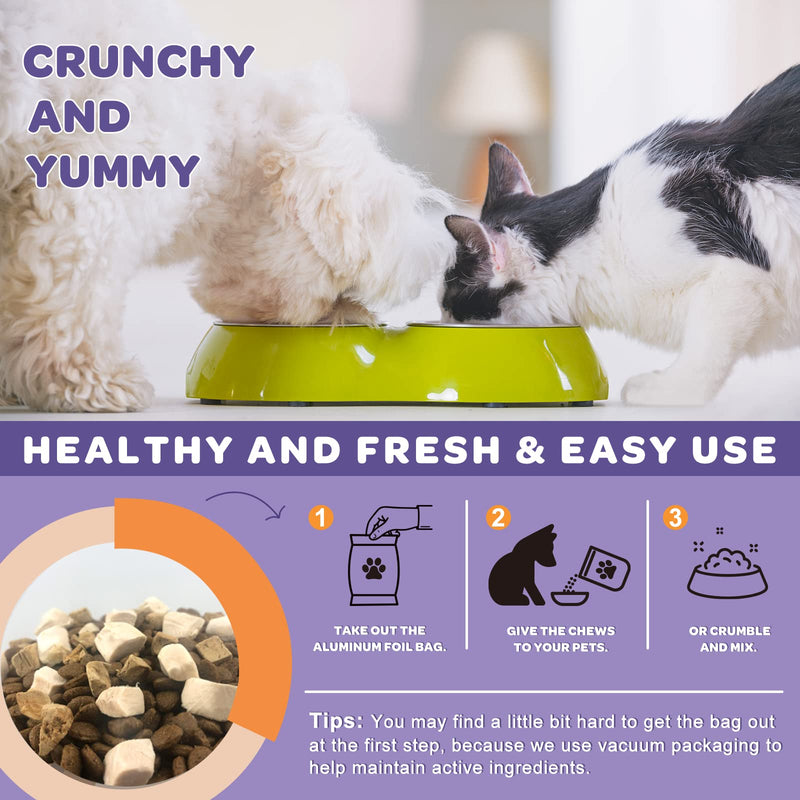 Probiotics for Dogs, 6 Billion CFUs, Freeze Dried Dog Probiotics with Prebiotics and Digestive Enzymes, Vitamins and Omega 3, for Gut & Skin & Immune Health, Allergy Itch Relief, Reduce Diarrhea, Gas - BeesActive Australia