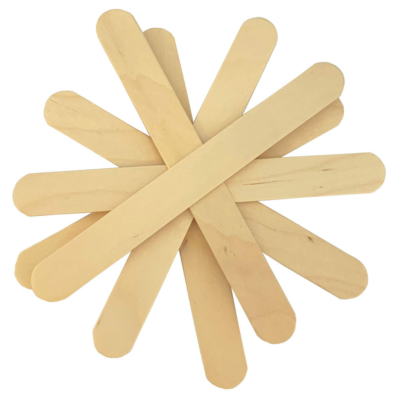 Pack of 100 Inksafe Wooden Waxing Spatulas Wax Applicator Sticks/Tongue Depressors for Hair Removal, Tattoo - BeesActive Australia