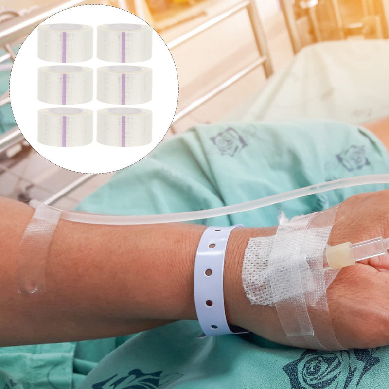 Healifty 6 Rolls Medical Tape Sensitive Skin Tape Clear Surgical Tape Microporous First Aid Tape - BeesActive Australia