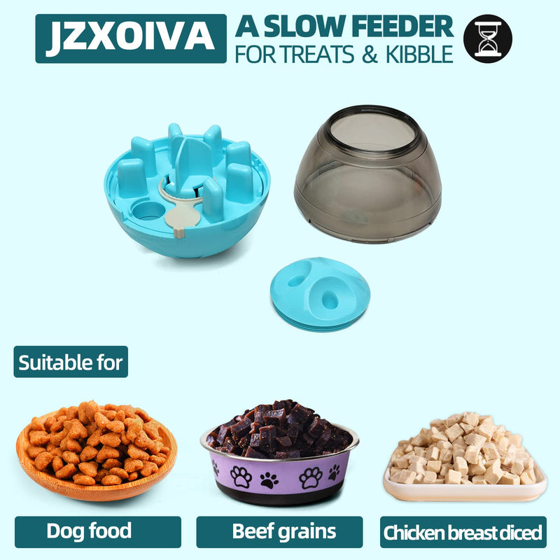 Dog Treat Ball, IQ Treat Dispensing Dog Toys, Interactive Food Puzzles Ball for Dogs, Pet Slow Feeder Ball Blue - BeesActive Australia