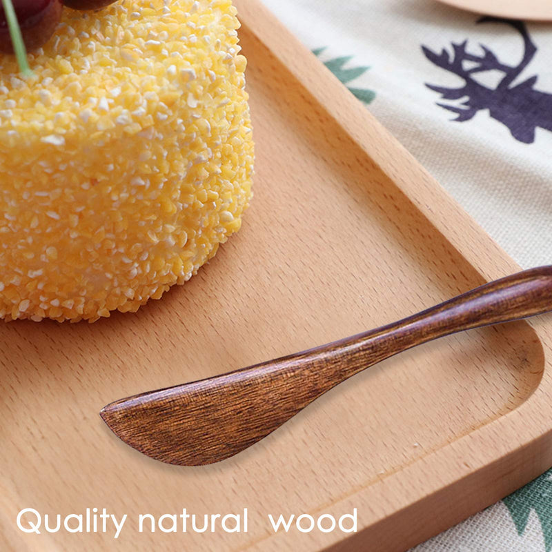 6 Pack Wooden Butter Knife, findTop 6 Inch Condiment Knives Wood Super Handy Kitchen Utensils Peanut Jelly Spreader - BeesActive Australia