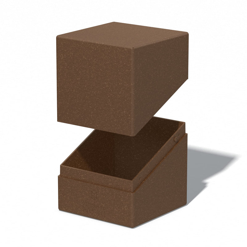 Ultimate Guard RTE Boulder 100+, Deck Case for 100 Double-Sleeved TCG Cards, Brown, 97% Renewable, Made in Germany, Secure & Durable Storage 100+ - BeesActive Australia