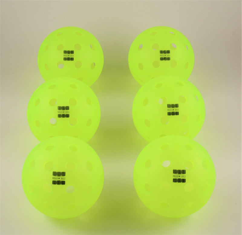 Glow in The Dark Pickleballs, 6 Pack Pickleballs, Shadow-Ball Pickleball Outdoor Balls, USAPA Standard Pickle Balls - BeesActive Australia