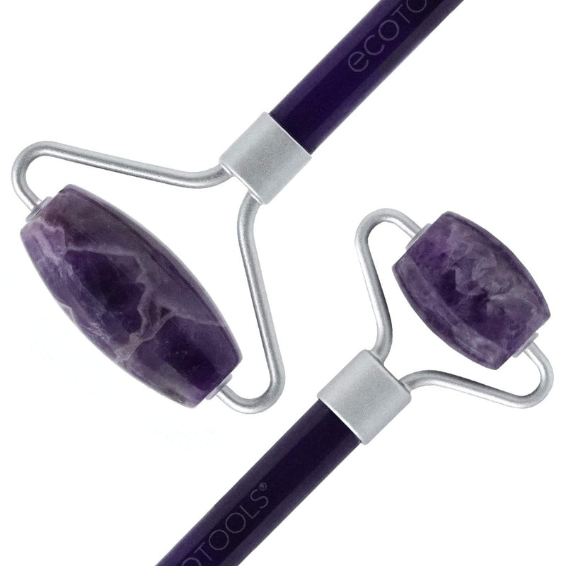 EcoTools Amethyst Face Roller + Eye Roller, Massage Tool Facial Set, 100% Amethyst Skincare Essential - BeesActive Australia