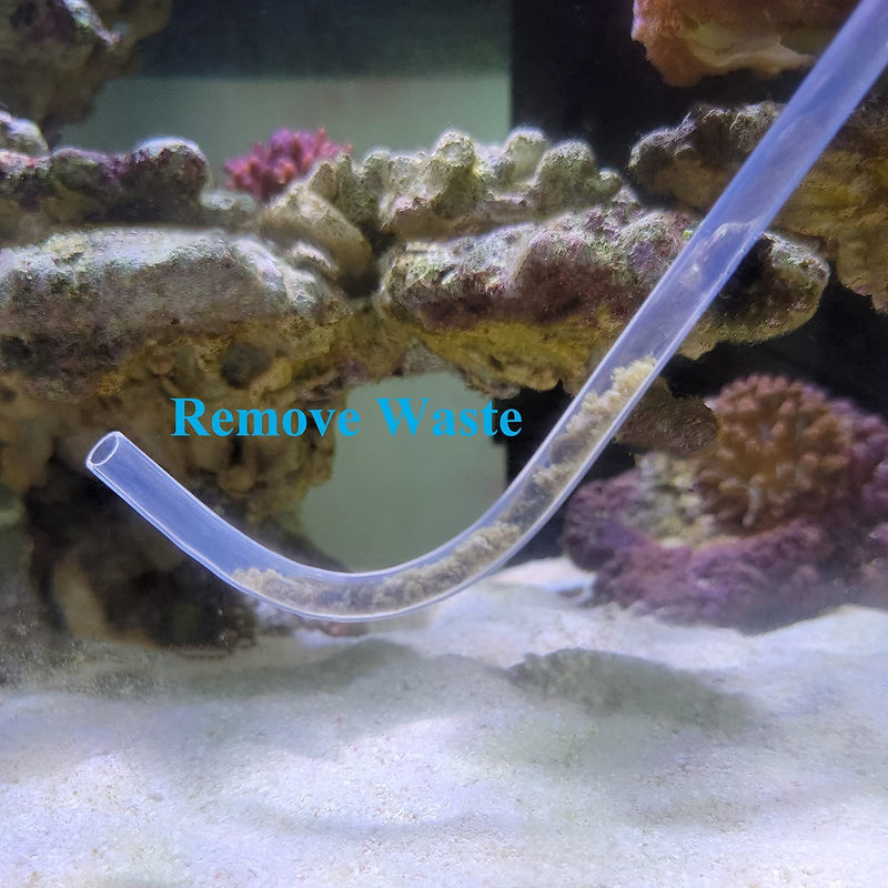 AREPK Aquarium Multifunction Coral Feeder Waste Clean Tool Manual Cleaner Water Changer Fish Tank Cleaning Tool Siphon Dropper Waste Remover Aquatic Bottom Feeder Pipette 25IN - BeesActive Australia