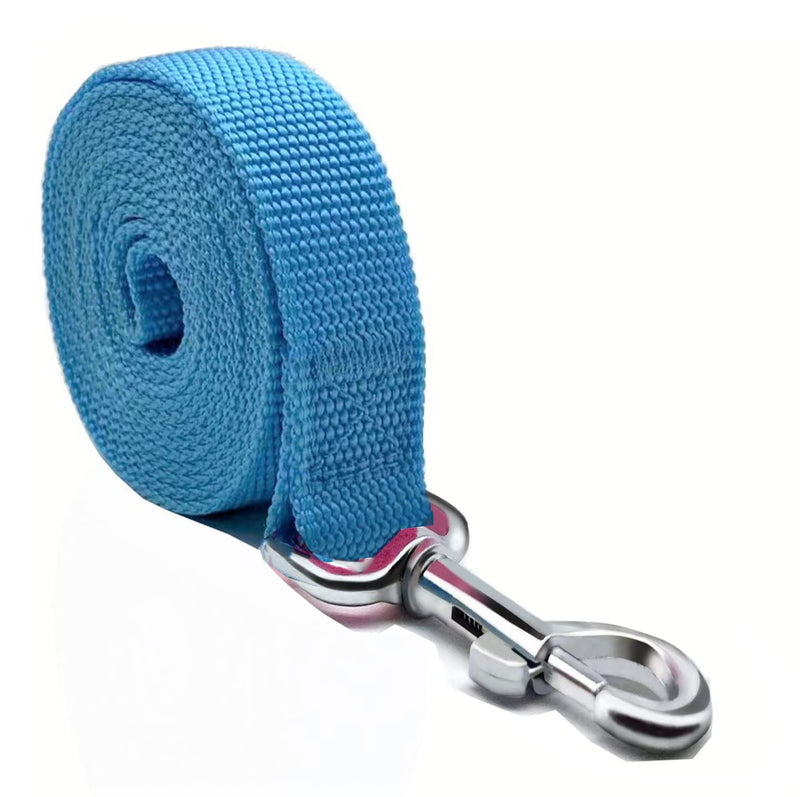 Durable Nylon Dog Leash 4 Ft 5 Feet 6 Foot Long, Walking Training Dog Leashes for Medium Large Dogs, 1 Inch Wide 1" X 6 ft Blue - BeesActive Australia