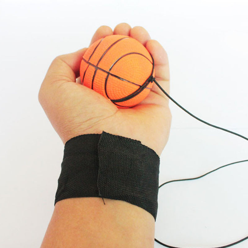 ZUYEE Wrist Band Ball Rubber High Bounce with Velcro Wrist & Elastic String Rebound Bouncy Balls On String for Finger Stiffness Relief Wrist Exercise,Children Gift Sport Toy Balls (Pack of 4) - BeesActive Australia
