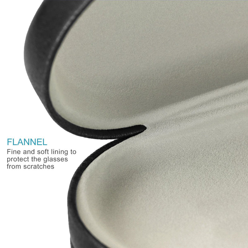 rosenice Contact Lens Case and Glasses Case - 2 in 1 Double Sided Eye Contact Case with Built-in Mirror, Tweezer and Contact Solution Bottle - Portable Contact Lens Storage Box for Travel, Black - BeesActive Australia