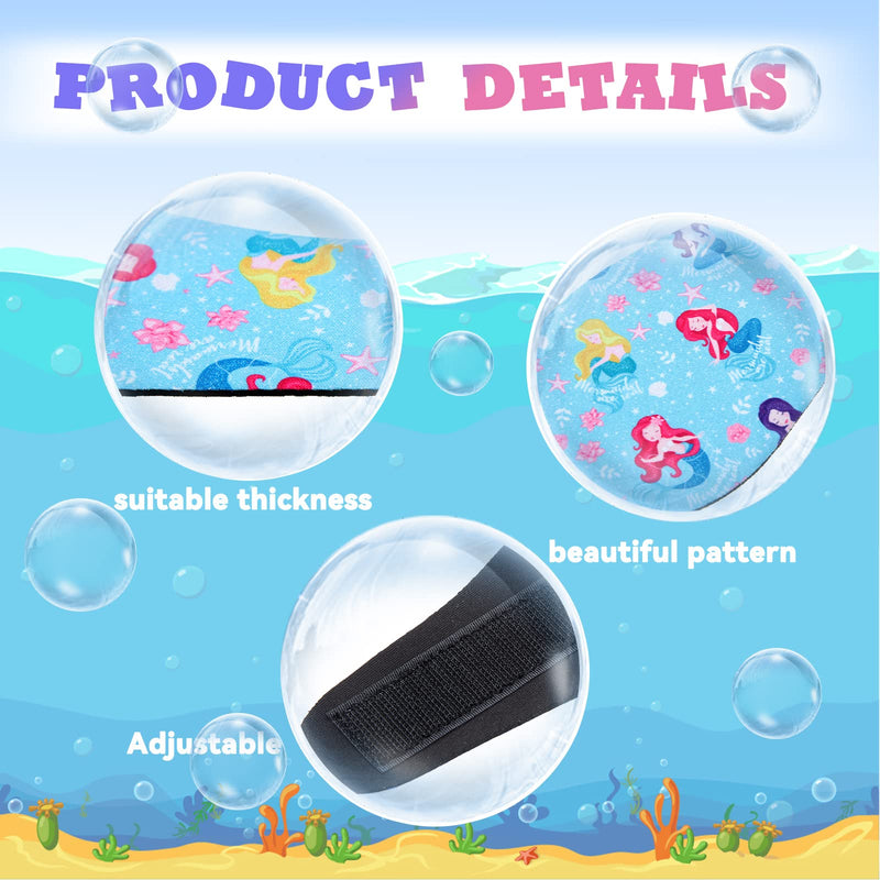 6 Pieces Waterproof Swimming Headband Kids Adults Wider Swimming Ear Band Swim Bands for Ears Toddler Swim Earplugs Mermaid - BeesActive Australia