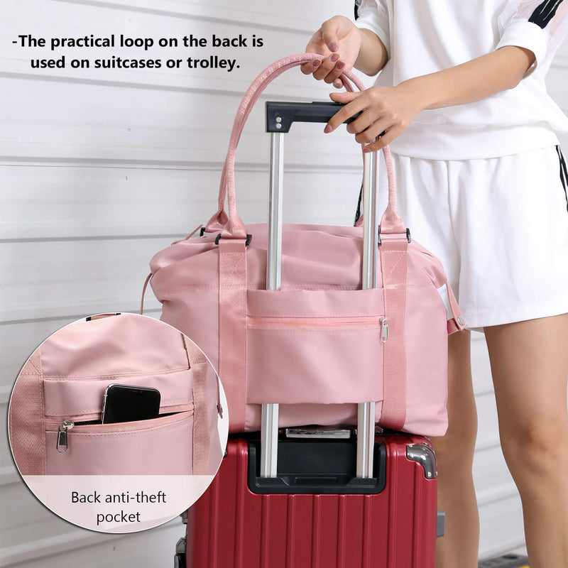 forestfish Carry On Luggage Bag Sports Gym Bag Travel Duffel Bag Black - BeesActive Australia