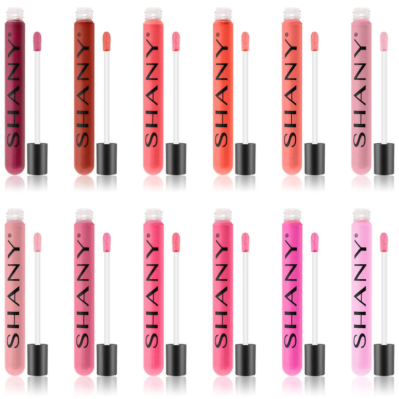 SHANY The Wanted Ones - 12 Piece Lip Gloss Set with Aloe Vera and Vitamin E - BeesActive Australia