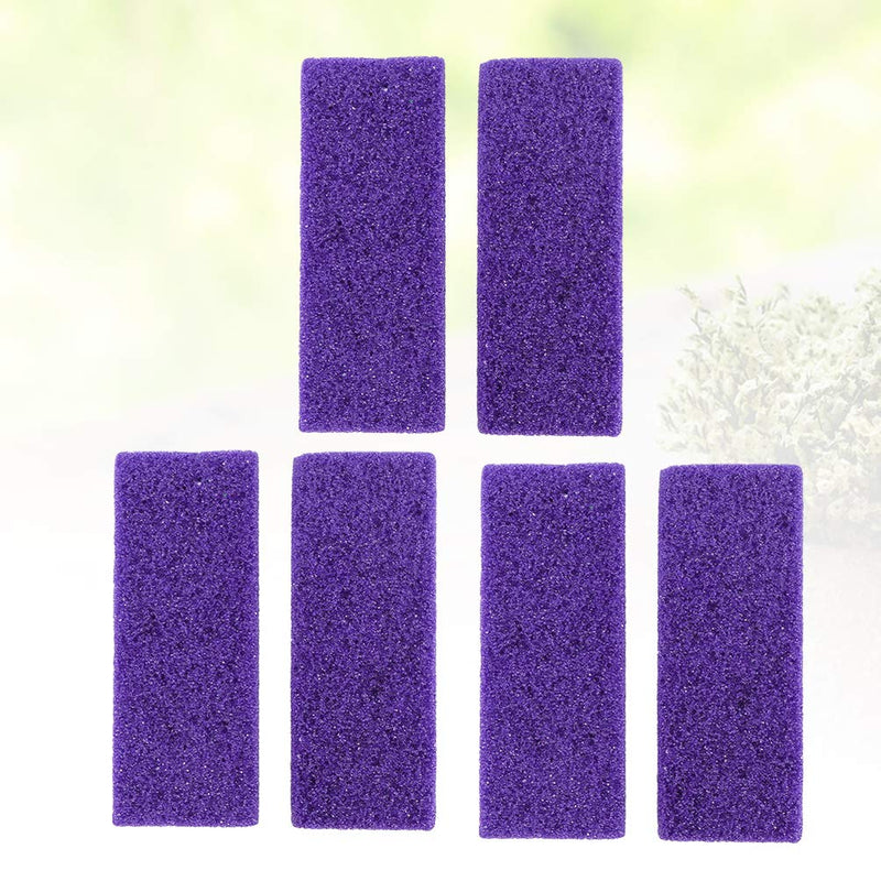 Milisten 6pcs Pumice Stone Lava Pedicure Tools Double Side Hard Skin Remover for Hands Foot File Exfoliation (Purple) - BeesActive Australia