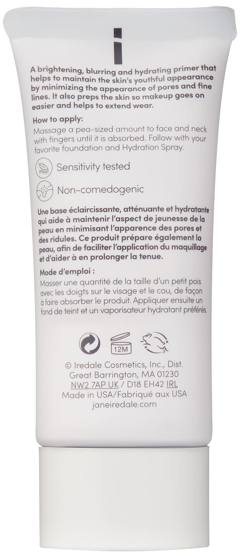 jane iredale Smooth Affair Facial Primer & Brightener | Minimizes Appearance of Pores and Lines | Illuminating Glow, Oily Skin, and Brightening Primer - BeesActive Australia
