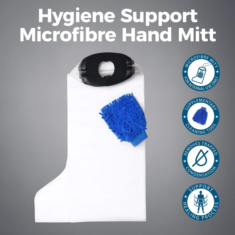 Waterproof Leg Protector for Cast and Bandage with a Hygiene Mitt - Adult Half-Leg Design for Shower or Bath by H2OGuard - BeesActive Australia